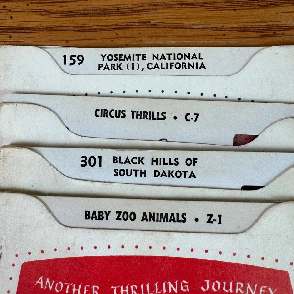 1950's TruVue‎ View Master Circus Thrills Yosemite National Park Scenic Reels